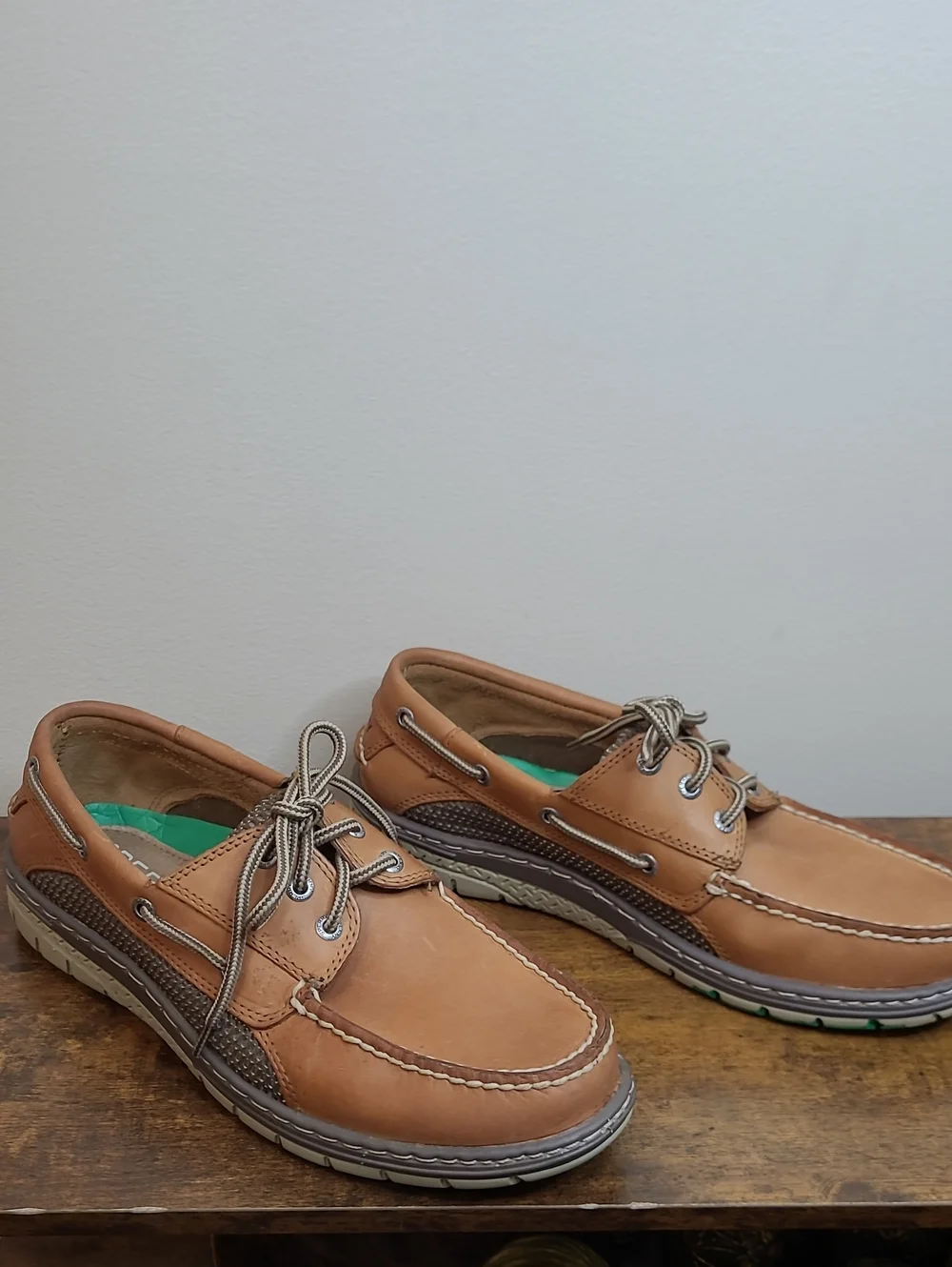 Sperry BILLFISH Tan Leather Boat Shoes Size 9